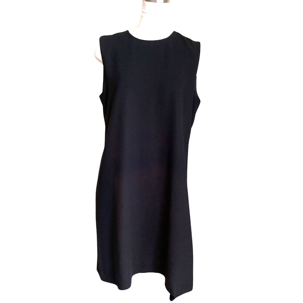 Ann Taylor Sleeveless Shift Dress Black– Size 8